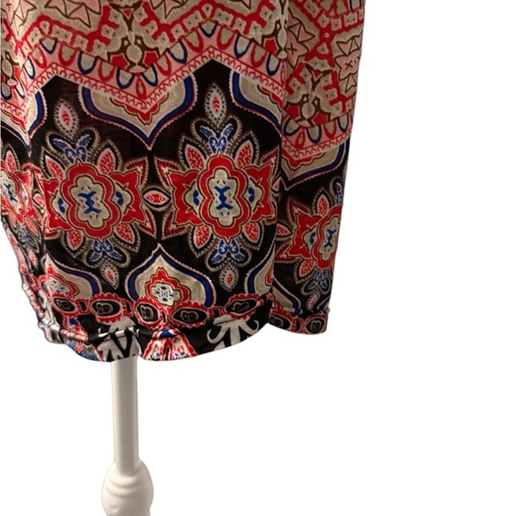 Womens Win Win colorful pinwheel sleeve tunic with lace on the sleeves Size L-XL - Picture 5 of 9